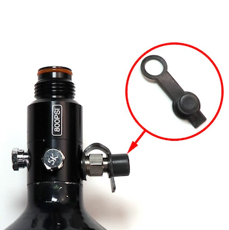 Universal Compressed Air Tank Regulator Rubber Fill Nipple Dust Cover - Black (UB41)