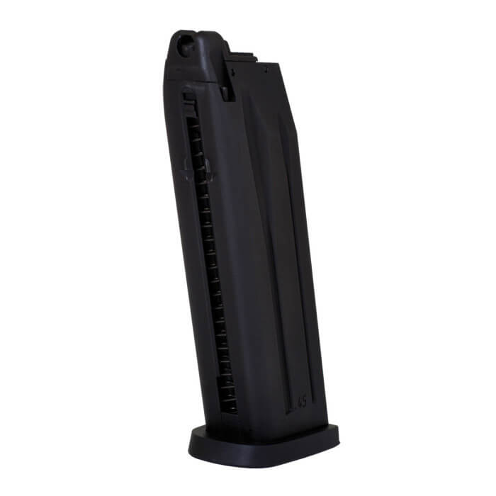 H&K USP Gas Blowback Airsoft Pistol 25 Round Magazine - Black