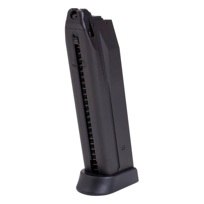 H&K 45 Gas Blowback Airsoft Pistol 28 Round Magazine - Black