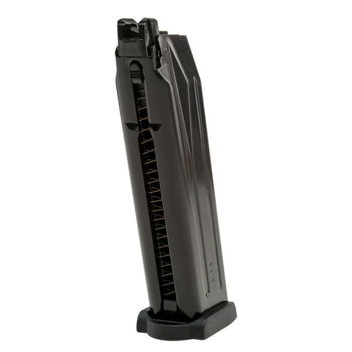 H&K VP9 Gas Blowback Airsoft Pistol 22 Round Magazine - Black