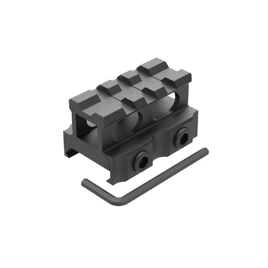 Hostile Optics 3/4" Mini Riser (3 Slot) - Black