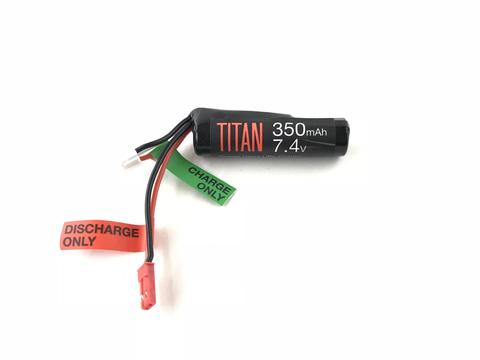 Titan Power Airsoft AEG Li-Ion 7.4v 350mAh 10C HPA Rechargeable Battery (JST)