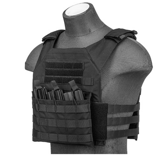 JPC Airsoft Shoulder Tactical Vest Plate Carrier (Modified Version) - Black