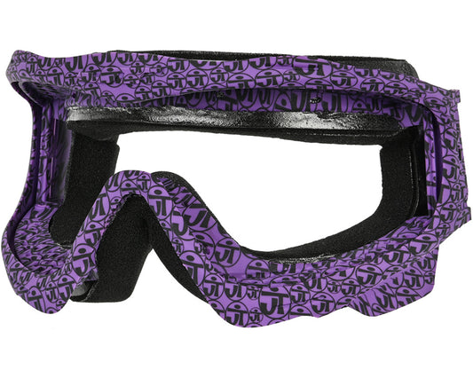 JT ProFlex Spectra Goggle Lens Frame with Face Foam - LE Purple w/JT Black Circle Logos