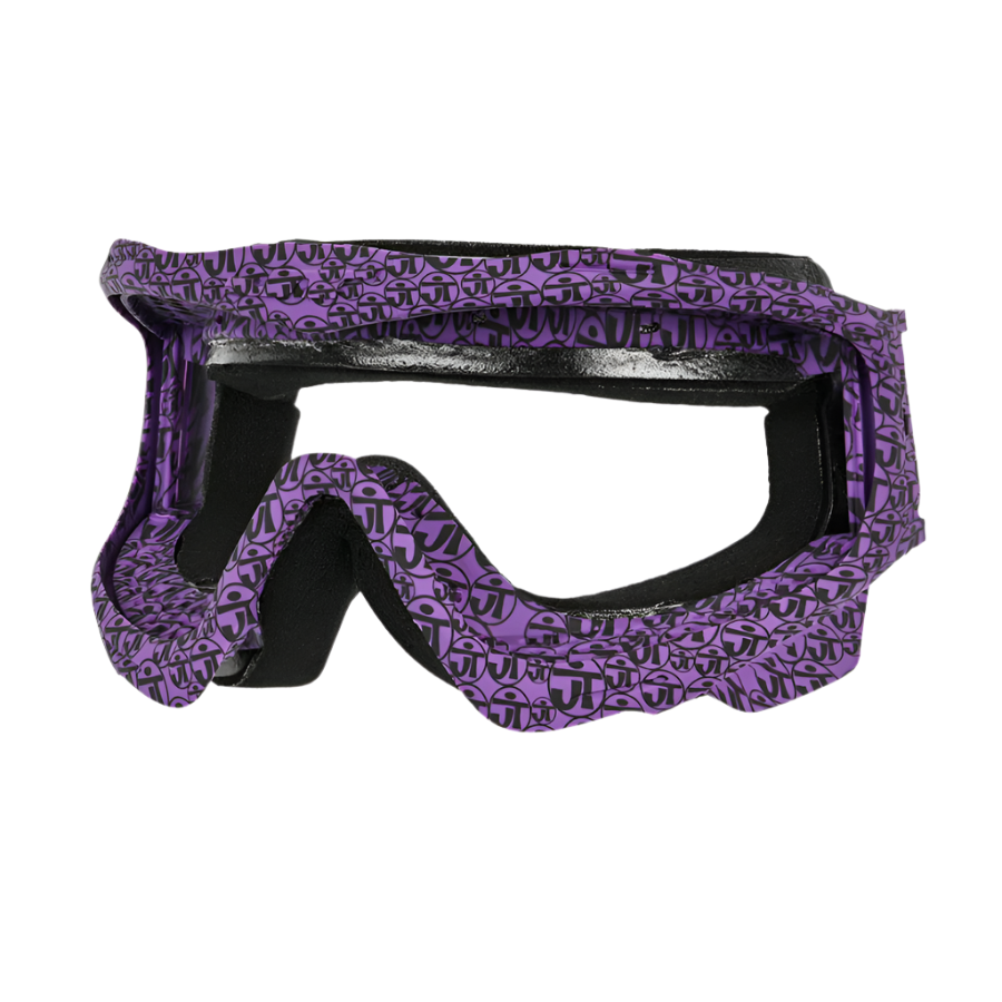 JT ProFlex Spectra Goggle Lens Frame with Face Foam - LE Purple w/JT Black Circle Logos