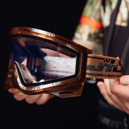 JT Spectra Proflex QLS Goggle Frame - Ice Brown with Clear Thermal Lens and Strap
