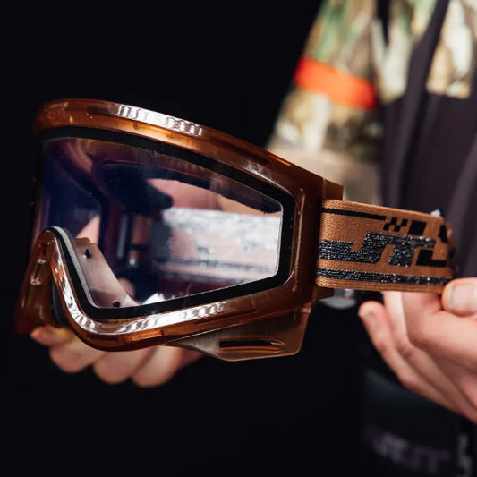 JT Spectra Proflex QLS Goggle Frame - Ice Brown with Clear Thermal Lens and Strap