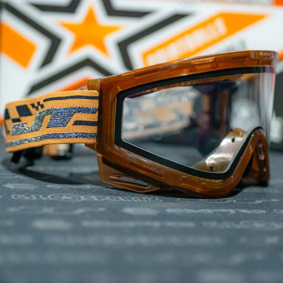 JT Spectra Proflex QLS Goggle Frame - Ice Brown with Clear Thermal Lens and Strap