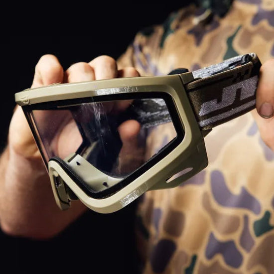JT Spectra Proflex QLS Goggle Frame - Olive Drab with Clear Thermal Lens and Strap