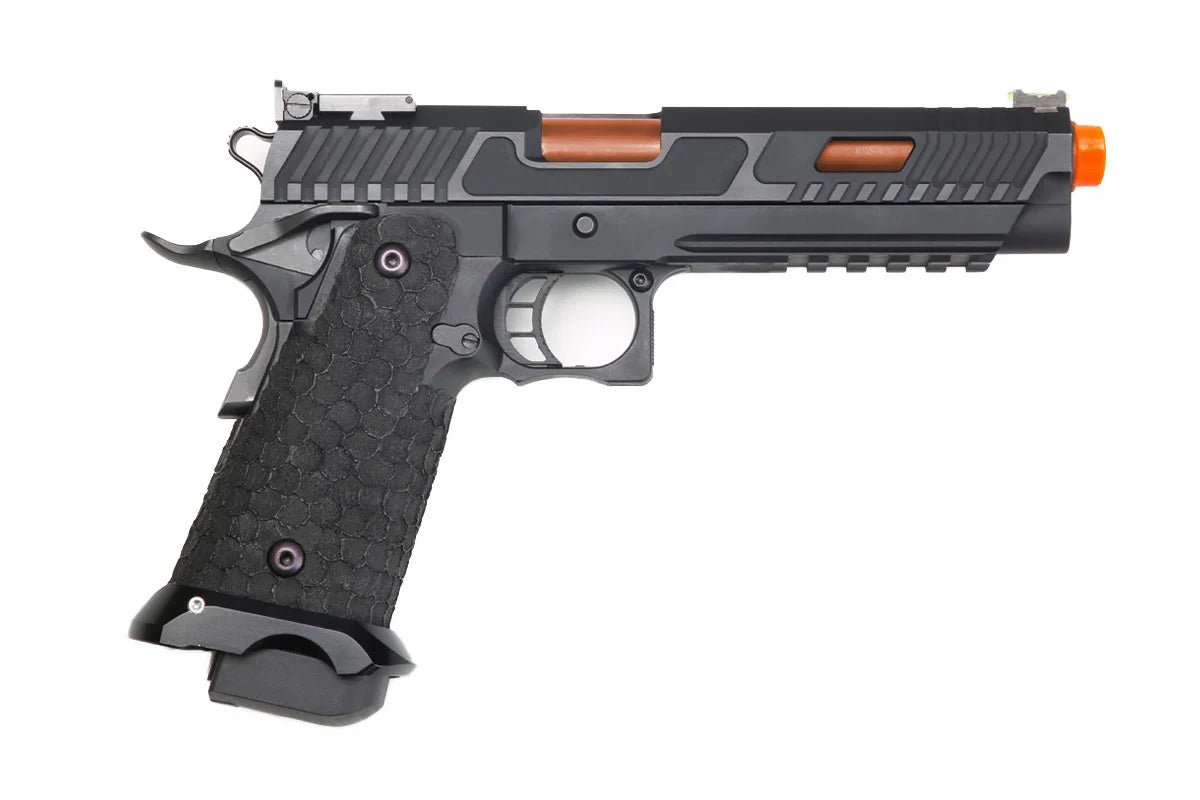 KLI 1911 Baba Yaga Hi-Capa 5.1 Gas Blowback Co2 Airsoft Pistol - Black