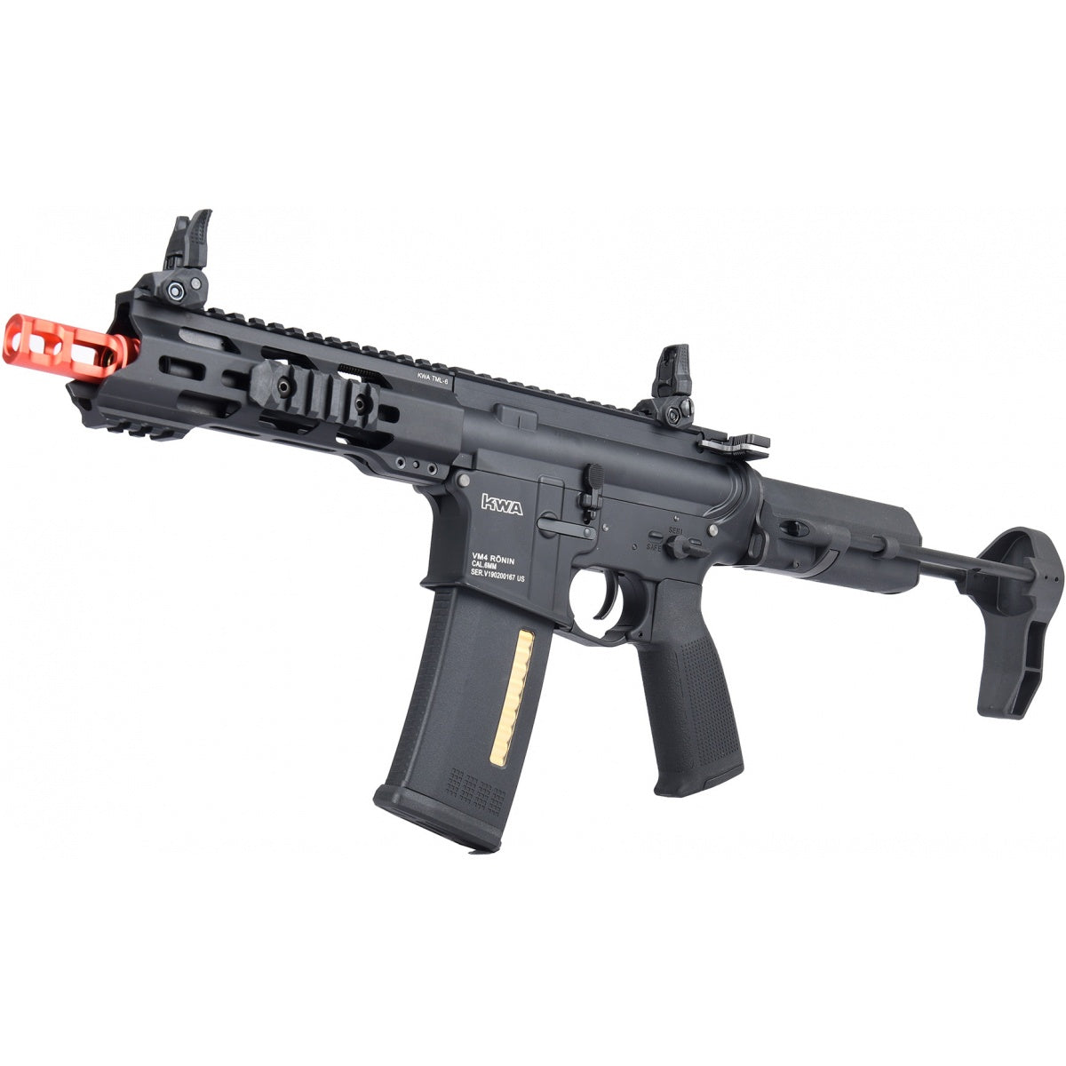 KWA 2.5 VM4 Ronin T6 PDW AEG Airsoft Rifle - Black