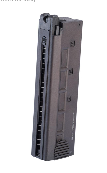 KWA Airsoft KMP9 / KMP9R SMG GBB 20 Round Magazine - Black