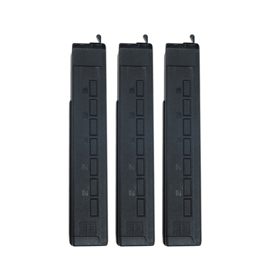 KWA Airsoft AEG QRF MOD.3 Mid-Cap 80 Round Magazine (3 Pack) - Black