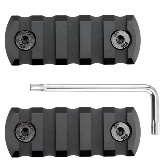 KWA 5 Slot Picatinny Segment Rail (M-LOK) Set - Black (GG05-06)