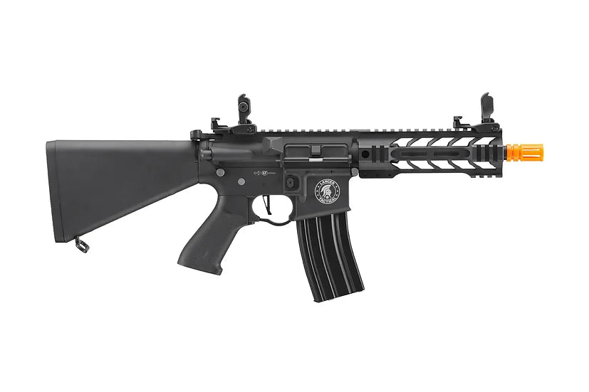 Lancer Tactical Proline Battle Hawk 7" M-LOK Rail AEG Rifle w/Stubby Stock - Black