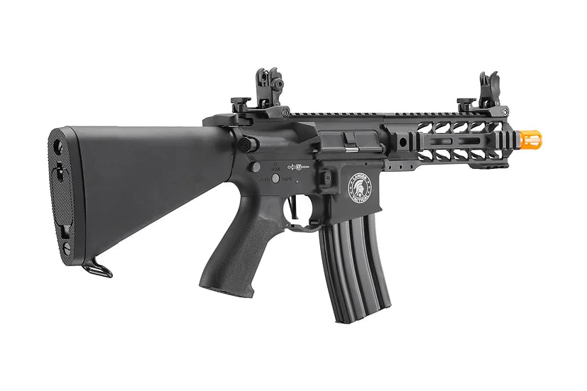 Lancer Tactical Proline Battle Hawk 7" M-LOK Rail AEG Rifle w/Stubby Stock - Black