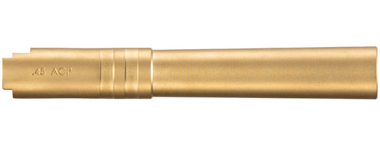 Lancer Tactical Hi-Capa 5.1 Gas Blowback Airsoft Pistol Threaded Outer Barrel (.45 ACP Marking) - Stainless Gold (GG08-05)