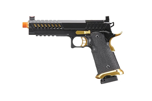 Lancer Tactical Knightshade Hi-Capa 5.1 Gas Blowback Airsoft Pistol - Black/Gold