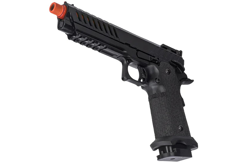 Lancer Tactical Knightshade Hi-Capa 5.1 Gas Blowback Airsoft Pistol - Black/Red