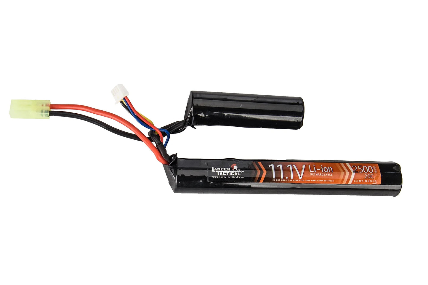 Lancer Tactical Airsoft AEG Li-Ion 11.1V 2500mAh 20C Butterfly Rechargeable Battery (Mini Tamiya)