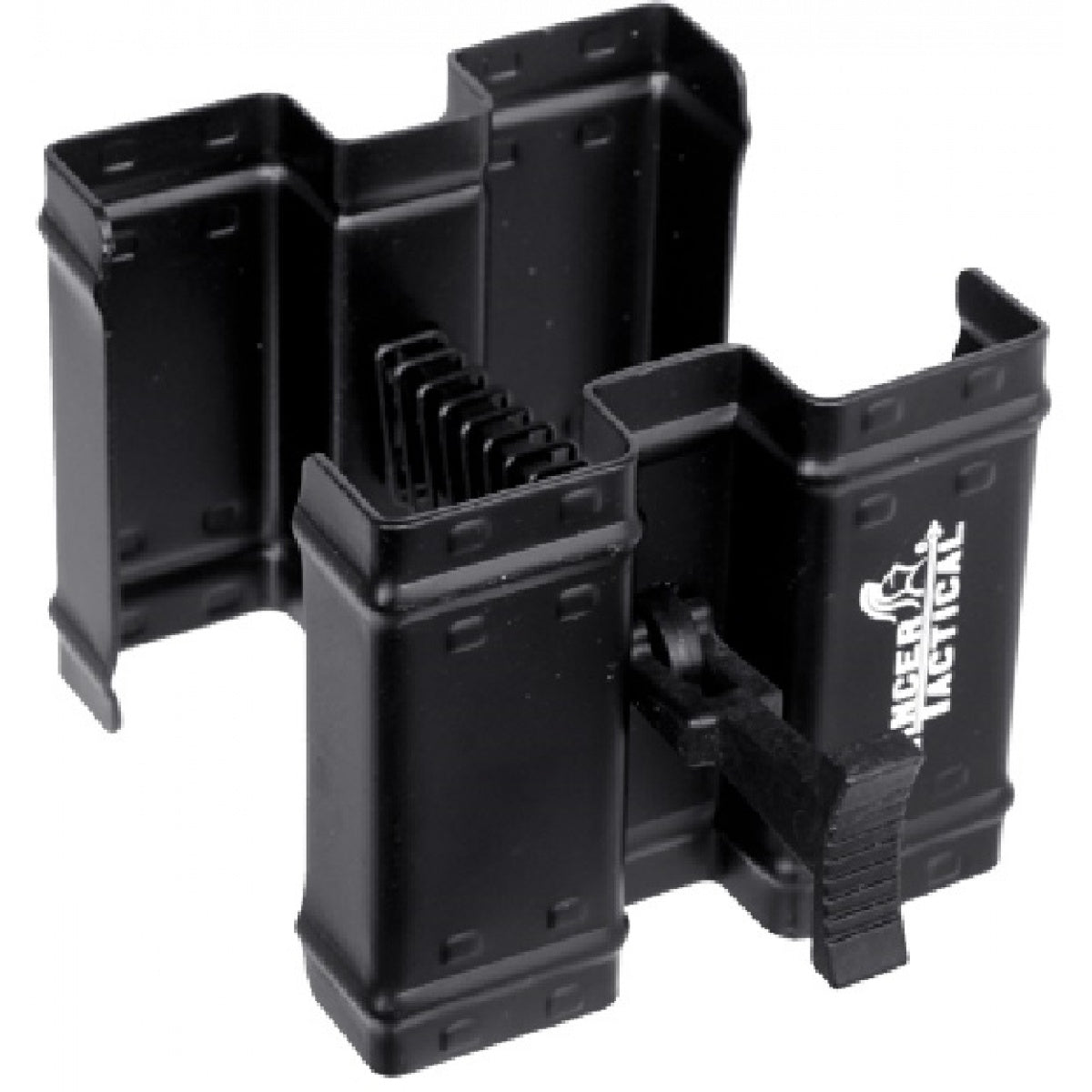 Lancer Tactical Airsoft AEG M4 Dual Magazine Coupler - Black (GG09-22)