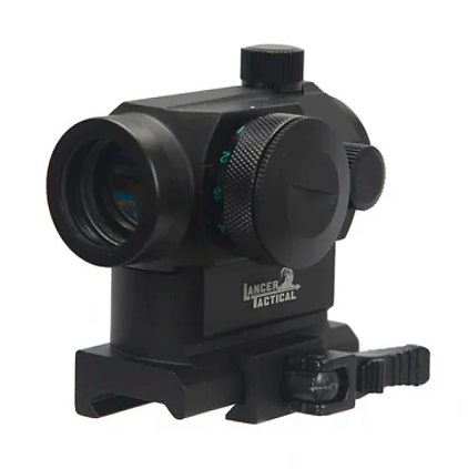 Lancer Tactical Mini Red/Green Dot Sight with Quick Release Mount (Picatinny) - Black