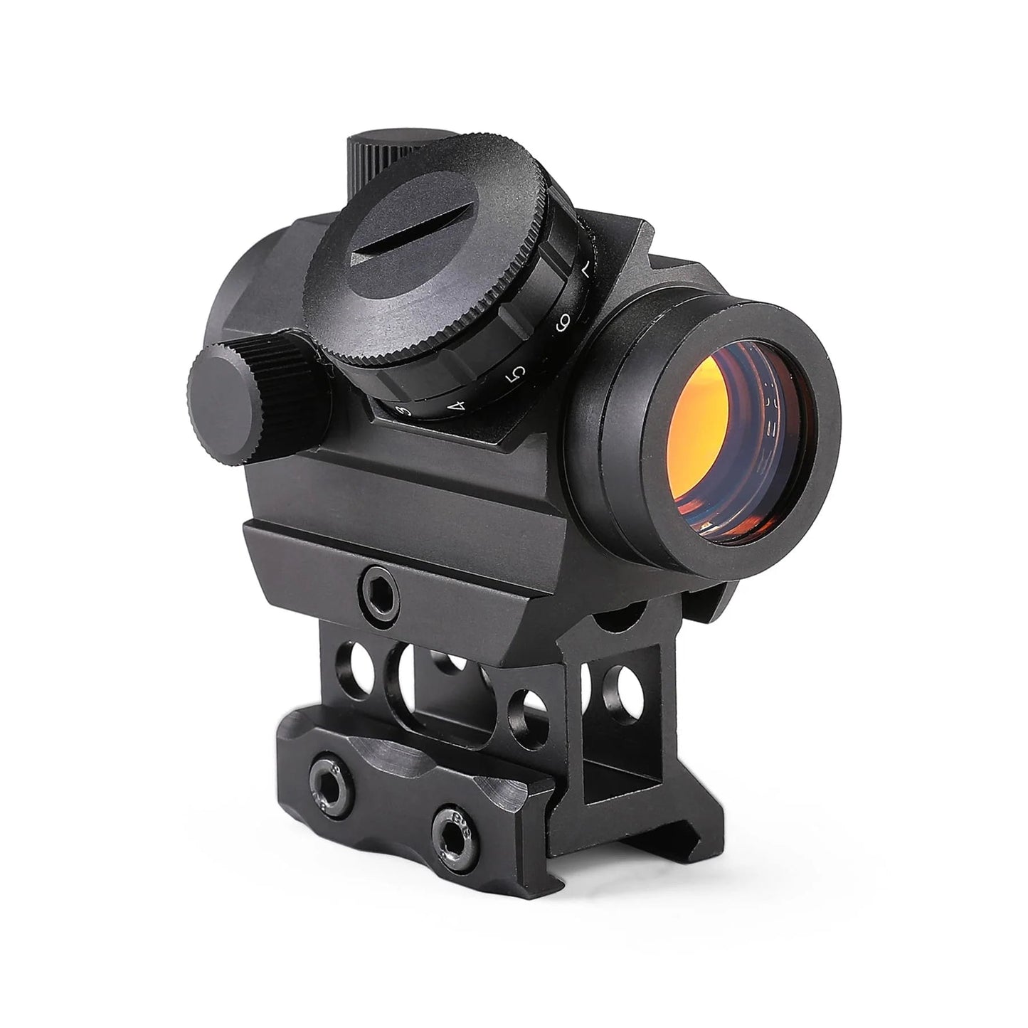 Lancer Tactical Red/Green Dot Reflex Sight with Riser - Black