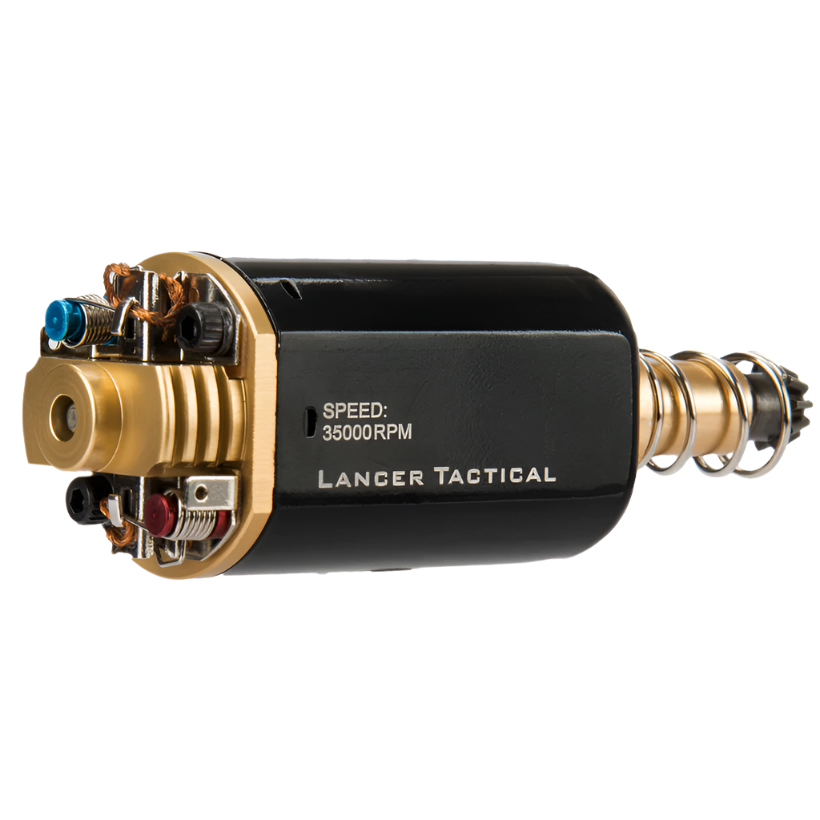 Lancer Tactical AEG V2 Long-Type Super High Torque Motor (35,000 RPM) - Black/Gold (GG10-08)