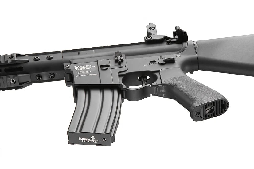 Lancer Tactical Proline 7" M-LOK Battle Hawk Airsoft AEG Rifle w/Stubby Stock - Black
