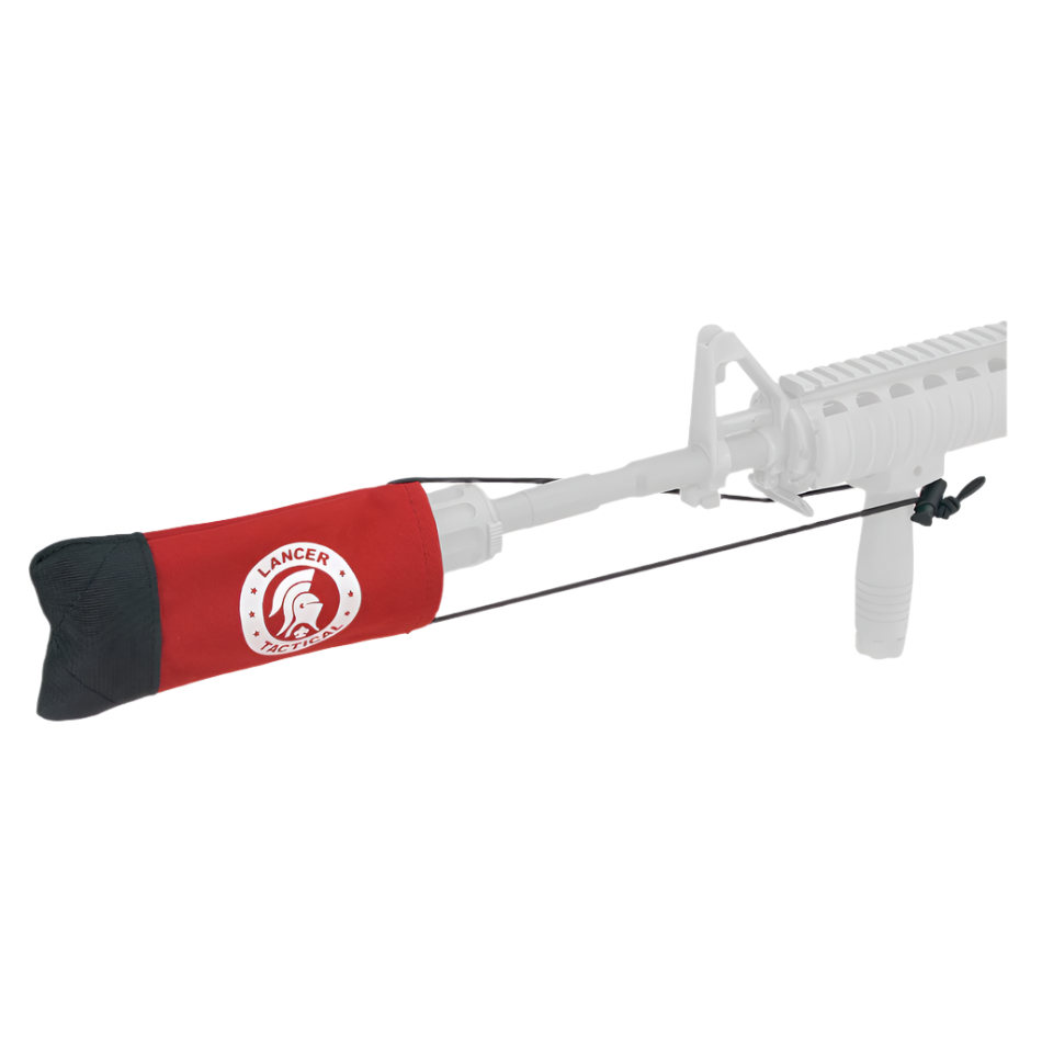 Lancer Tactical Barrel Cover with Bungee Cord - Red (GG06-UB02)