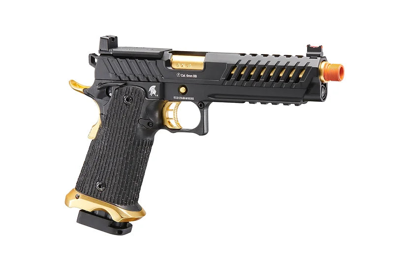 Lancer Tactical Knightshade Hi-Capa 5.1 GBB Green Gas Airsoft Pistol - Black/Gold