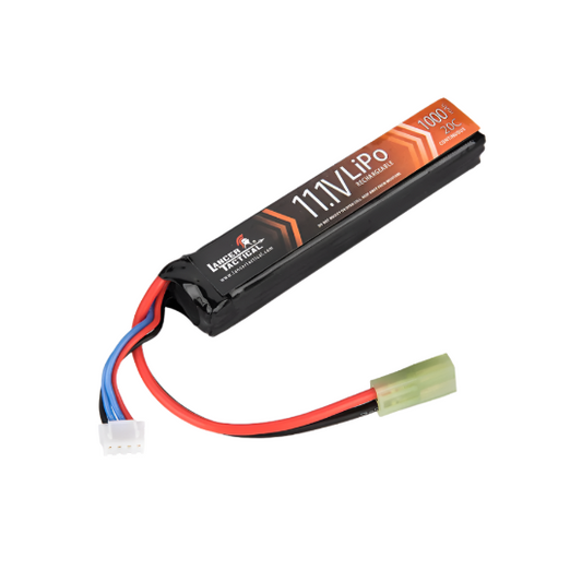 Lancer Tactical LiPo 11.1V 1000mAh 20C Stick Rechargeable Battery (Mini Tamiya)