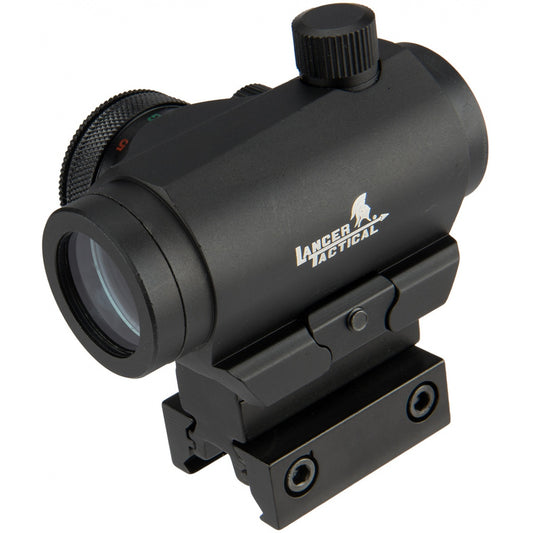 Lancer Tactical Mini Red/Green Dot Sight w/Riser - Black