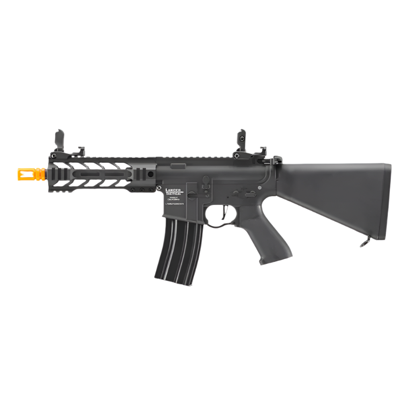 Lancer Tactical Proline 7" M-LOK Battle Hawk Airsoft AEG Rifle w/Stubby Stock - Black