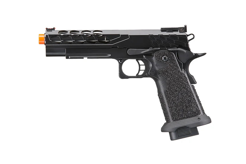 Lancer Tactical Stryk Hi-Capa 5.1 GBB Green Gas Airsoft Pistol - Black