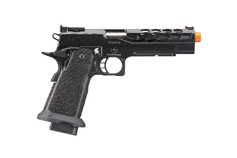 Lancer Tactical Stryk Hi-Capa 5.1 GBB Green Gas Airsoft Pistol - Black