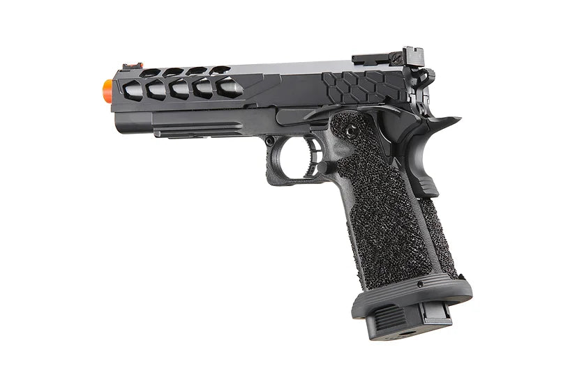 Lancer Tactical Stryk Hi-Capa 5.1 GBB Green Gas Airsoft Pistol - Black