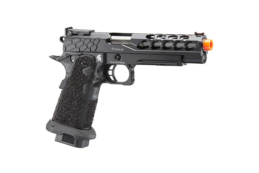 Lancer Tactical Stryk Hi-Capa 5.1 GBB Green Gas Airsoft Pistol - Black
