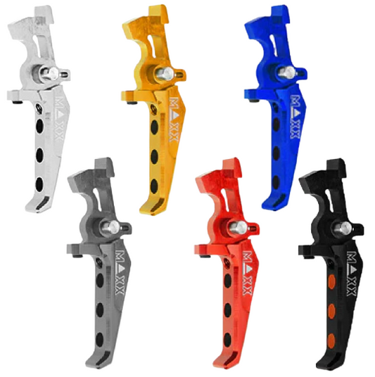 MAXX CNC Aluminum Advanced Adjustable Speed Trigger (Style E) for V2 M4/M16 AEGs (GG09-10)