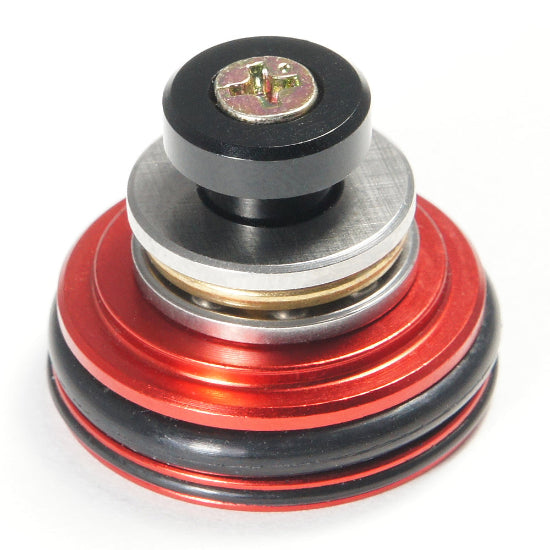 MAXX AEG V2 M4 CNC Aluminum Double O-ring Ball Bearing Piston Head - Red (GG09-12)