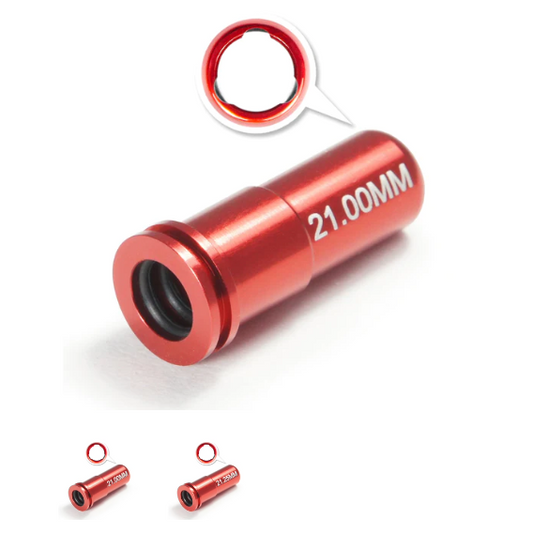 Maxx Airsoft AEG Rifle CNC Aluminum Double Oring Air Seal Nozzle - Red (GG09-12)