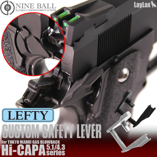 Nine Ball Custom Left-Handed Safety Double Lever for TM Hi-Capa (GG08-03)