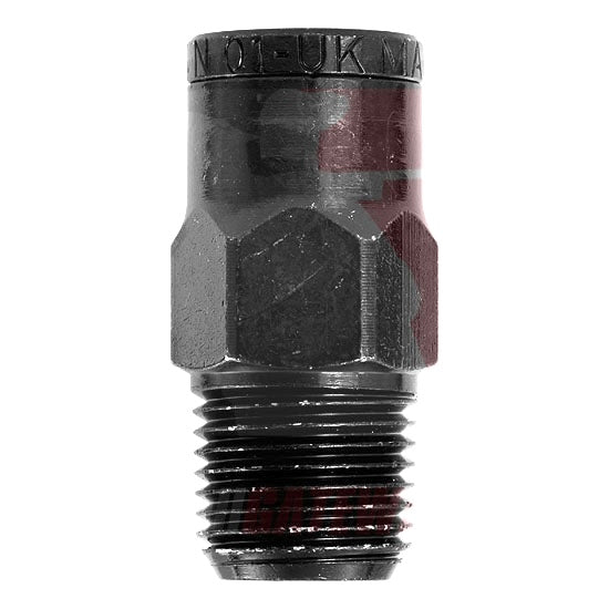 Ninja Push to Connect Macroline Hose Straight Fitting - Black