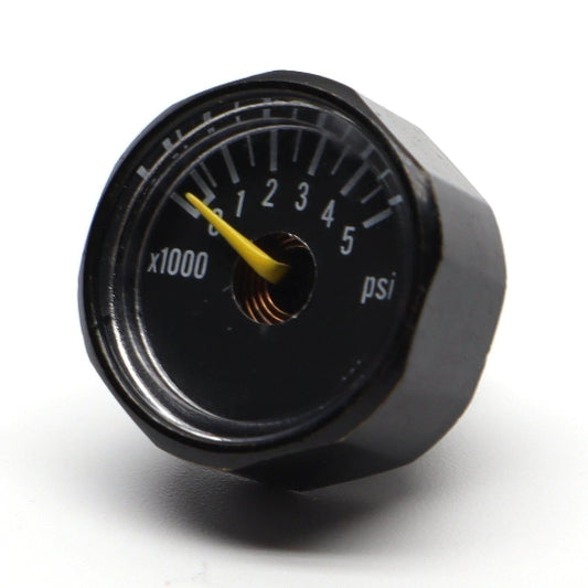 Ninja 5000psi Compressed Air Tank Regulator Micro Gauge (.75") - Black