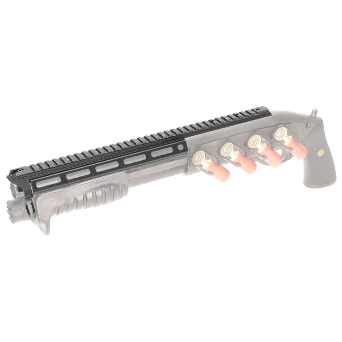 Laylax Airsoft Nitro Tokyo Marui TM M870 Shotgun Breacher Top Rail (M-LOK) - Black (GG10-14)