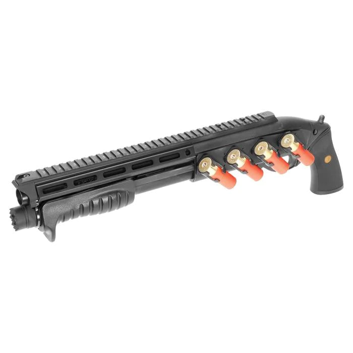 Laylax Airsoft Nitro Tokyo Marui TM M870 Shotgun Breacher Top Rail (M-LOK) - Black (GG10-14)