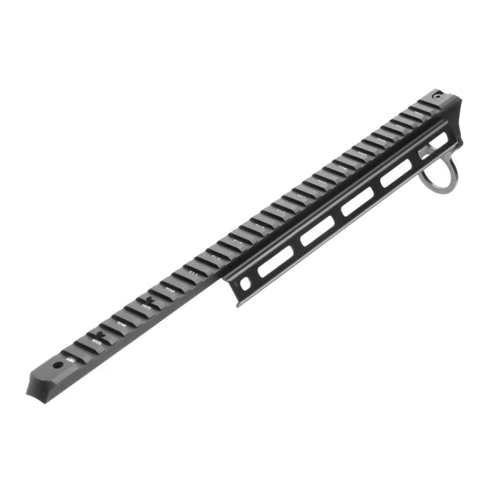 Laylax Airsoft Nitro Tokyo Marui TM M870 Shotgun Breacher Top Rail (M-LOK) - Black (GG10-14)