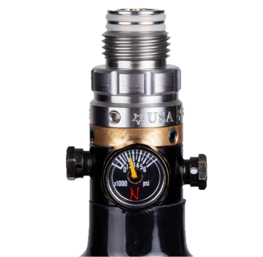 PBG Customs Ninja Pro V2 Compressed Air Tank Regulator Stainless Steel Bonnet (Standard Pin Valve)