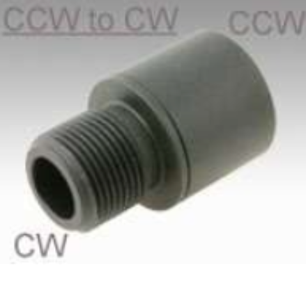 PDI AEG Outer Barrel Conversion Adapter (14mm CCW to 14mm CW) - Black (GG08-10)