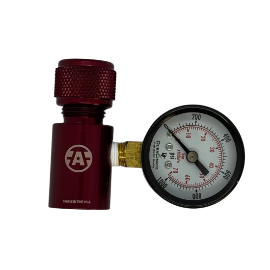 Paintball HPA Tank and Inline Regulator Pressure Tester (0-1000psi Gauge) - Red (GG11-15)
